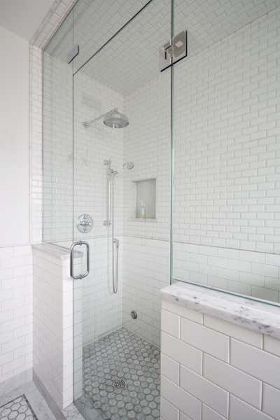 Transitional Family Home Bathroom. Elmwood by KitchenLab | Rebekah Zaveloff Interiors.