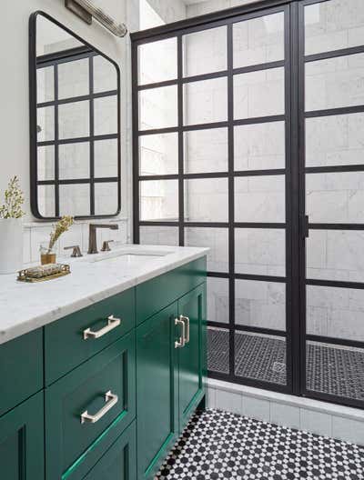 Transitional Family Home Bathroom. Logan by KitchenLab | Rebekah Zaveloff Interiors.