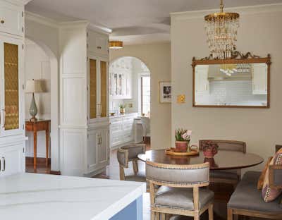  Craftsman Family Home Dining Room. Elmwood by KitchenLab | Rebekah Zaveloff Interiors.