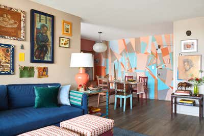  Eclectic Dining Room. Williamsburg Brooklyn, NY Coop Apartment by Keita Turner Design.