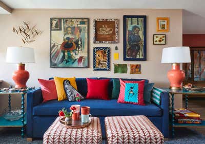  Maximalist Apartment Living Room. Williamsburg Brooklyn, NY Coop Apartment by Keita Turner Design.