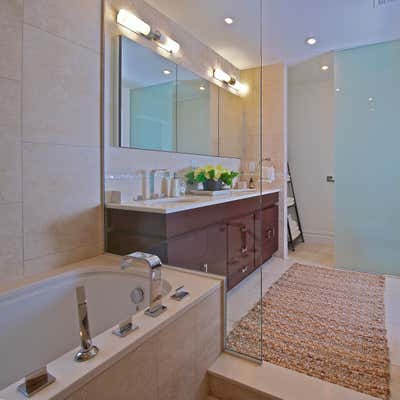  Asian Rustic Family Home Bathroom. Westchester, NY Tudor Revival Residence by Keita Turner Design.