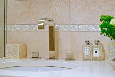  Art Deco Family Home Bathroom. Westchester, NY Tudor Revival Residence by Keita Turner Design.