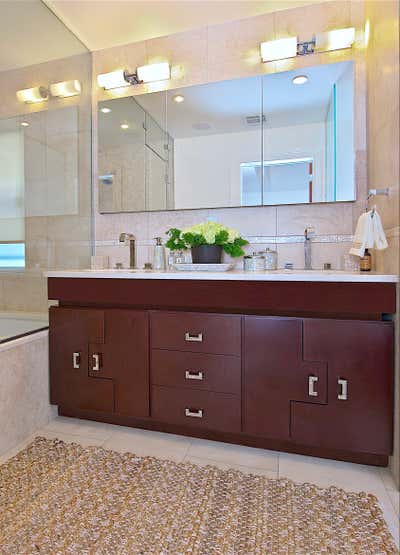  Asian Art Deco Family Home Bathroom. Westchester, NY Tudor Revival Residence by Keita Turner Design.