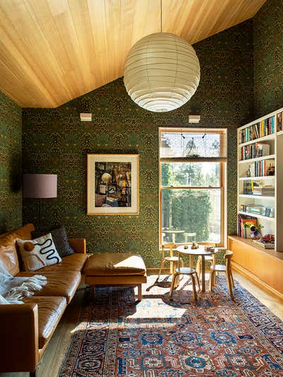  Mid-Century Modern Eclectic Family Home Office and Study. Bend by Reath Design.