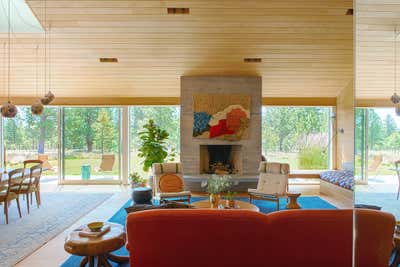  Mid-Century Modern Eclectic Family Home Living Room. Bend by Reath Design.