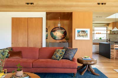  Mid-Century Modern Eclectic Family Home Living Room. Bend by Reath Design.