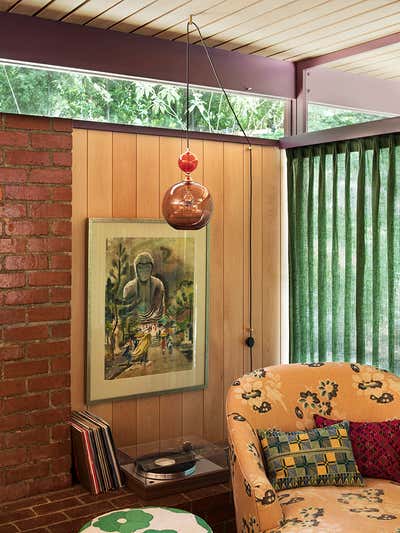  Eclectic Mid-Century Modern Family Home Living Room. Altadena by Reath Design.