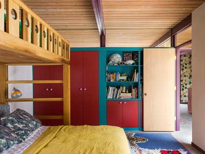  Eclectic Mid-Century Modern Family Home Children's Room. Altadena by Reath Design.