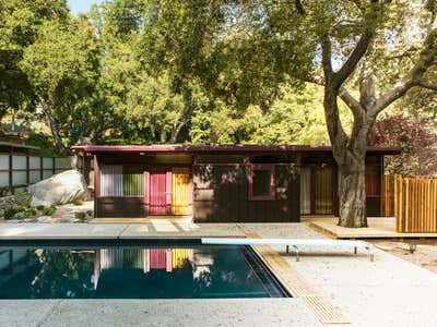 Eclectic Mid-Century Modern Family Home Exterior. Altadena by Reath Design.
