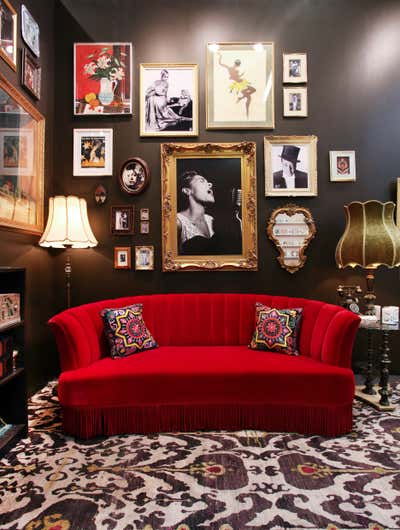  Hollywood Regency Workspace. Harlem Candle Company at Architectural Digest Show by Keita Turner Design.