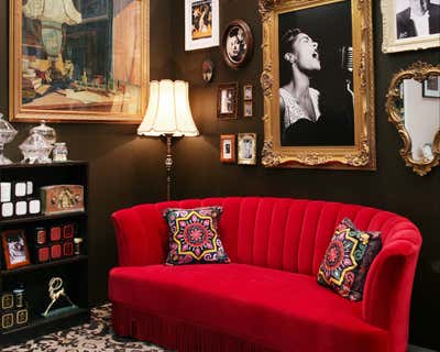  Hollywood Regency Workspace. Harlem Candle Company at Architectural Digest Show by Keita Turner Design.