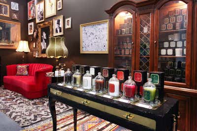  Eclectic Workspace. Harlem Candle Company at Architectural Digest Show by Keita Turner Design.