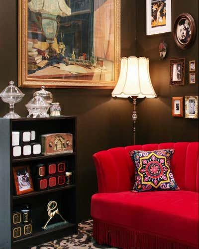  Bohemian Workspace. Harlem Candle Company at Architectural Digest Show by Keita Turner Design.