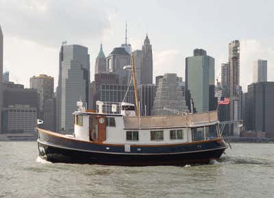  Beach Style Transitional Exterior. Lucy the Tugboat by The Brooklyn Home Co..