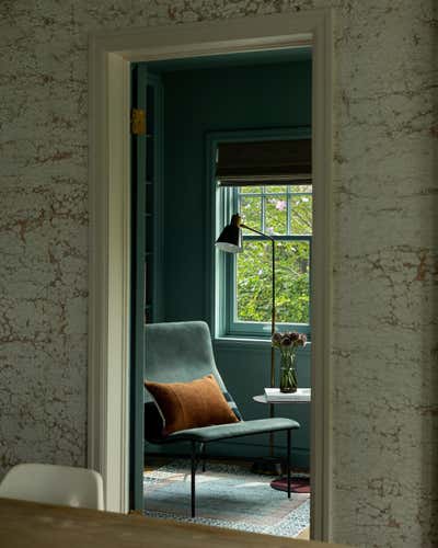  French Family Home Office and Study. Circle House by Susannah Holmberg Studios.