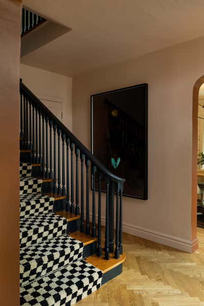  English Country Family Home Entry and Hall. Circle House by Susannah Holmberg Studios.
