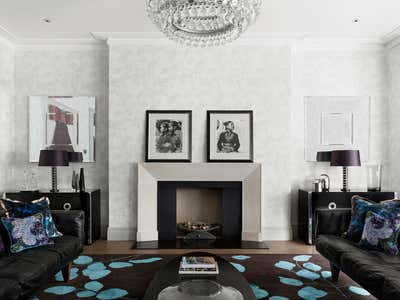 Mid-Century Modern Family Home Living Room. Chelsea Townhouse by Woolf Interior Architecture & Design.