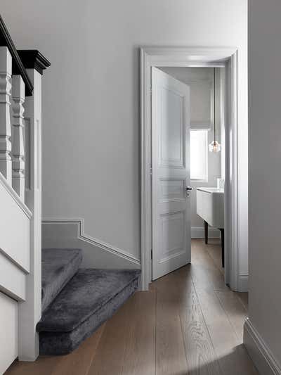 English Country Entry and Hall. Chelsea Townhouse by Woolf Interior Architecture & Design.