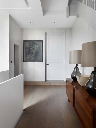  Mid-Century Modern Family Home Entry and Hall. Chelsea Townhouse by Woolf Interior Architecture & Design.