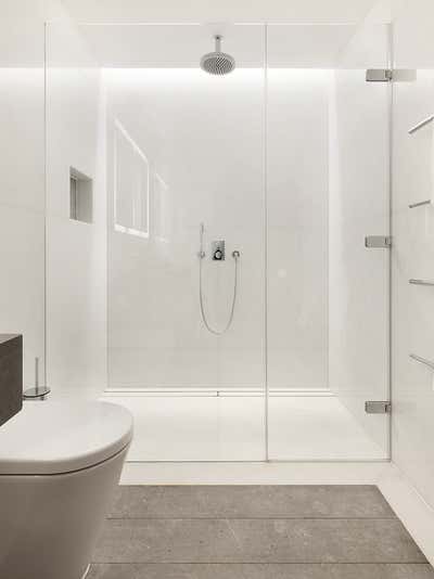  Mid-Century Modern Family Home Bathroom. Chelsea Townhouse by Woolf Interior Architecture & Design.