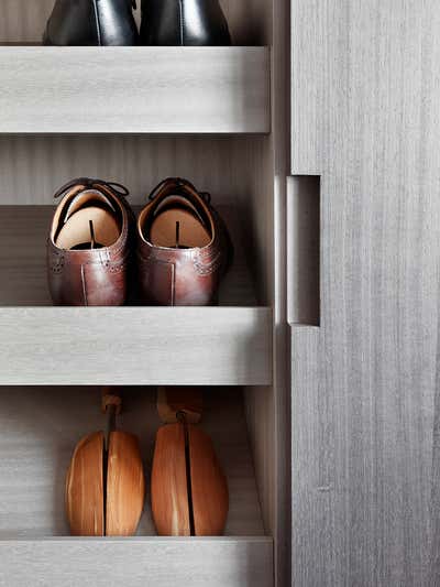 Mid-Century Modern Storage Room and Closet. Chelsea Townhouse by Woolf Interior Architecture & Design.