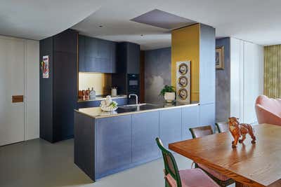  Mid-Century Modern Apartment Kitchen. Gasholders by Woolf Interior Architecture & Design.