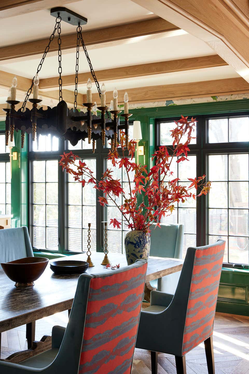 Colorful Tudor Home Interior Design by Kati Curtis Design | 1stDibs