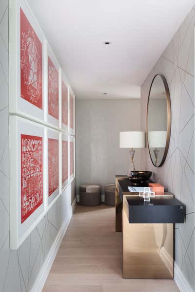  Contemporary Apartment Entry and Hall. North West London Apartment by Shanade McAllister-Fisher Design.