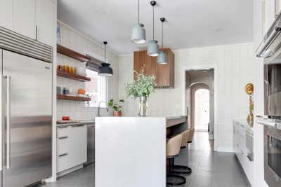  Transitional Family Home Kitchen. Grove Avenue by Samantha Heyl Studio.