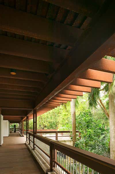 Tropical Family Home Patio and Deck. Rock House by Strang Architecture.