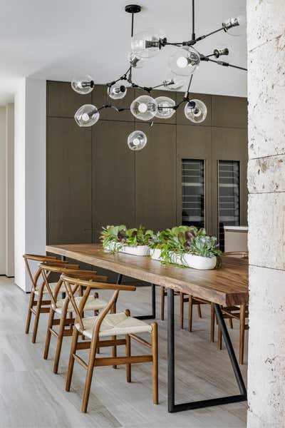 Modern Dining Room. Tarpon Bend Residence by Strang Architecture.