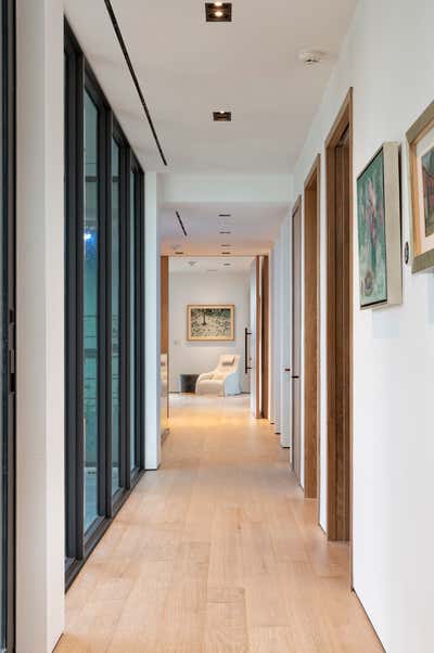  Modern Family Home Entry and Hall. West Di Lido Residence by Strang Architecture.