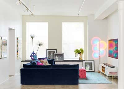  Maximalist Living Room. Chelsea Loft by Evan Edward .