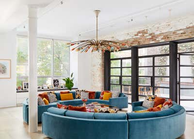  Maximalist Living Room. Chelsea Loft by Evan Edward .