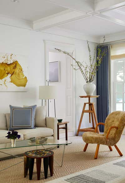  Transitional Living Room. Hamptons Residence by CARLOS DAVID.