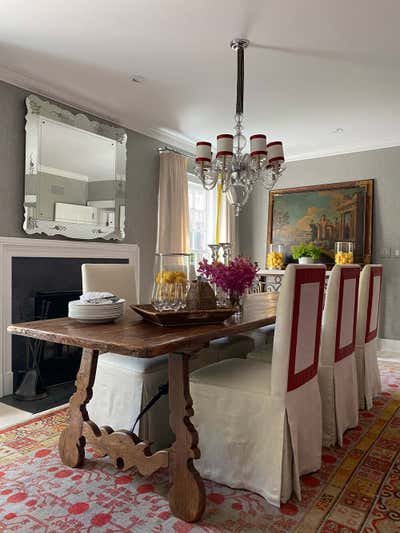  Country Beach House Dining Room. Hamptons Residence by CARLOS DAVID.