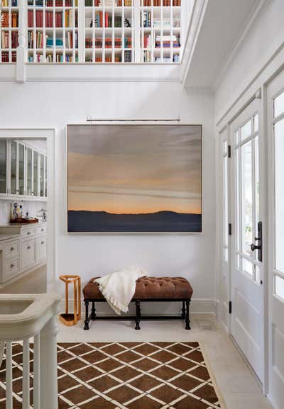  Arts and Crafts Beach House Entry and Hall. Hamptons Residence by CARLOS DAVID.