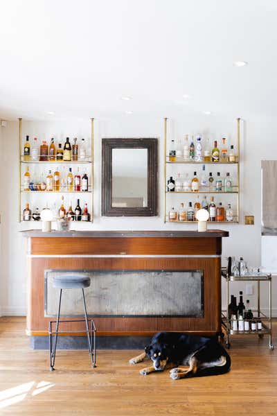  Hollywood Regency Art Nouveau Family Home Bar and Game Room. Sherman Canal by Mallory Kaye Studio.
