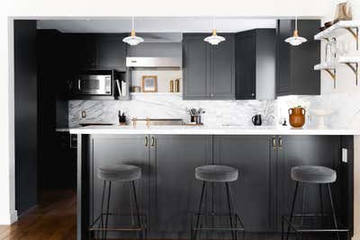  Contemporary Family Home Kitchen. Sherman Canal by Mallory Kaye Studio.