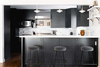  Bohemian Family Home Kitchen. Sherman Canal by Mallory Kaye Studio.