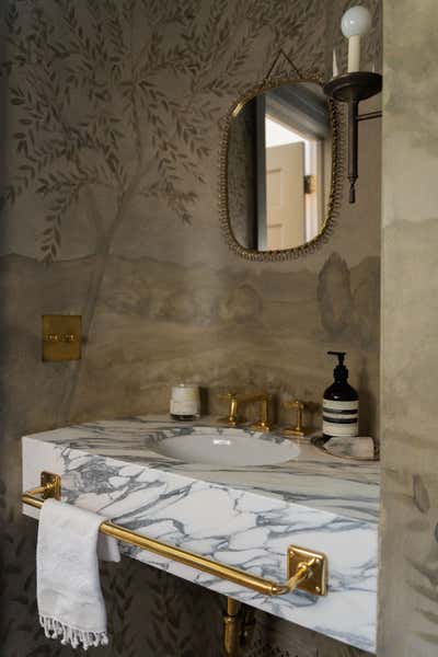  French Family Home Bathroom. Sherman Canal by Mallory Kaye Studio.