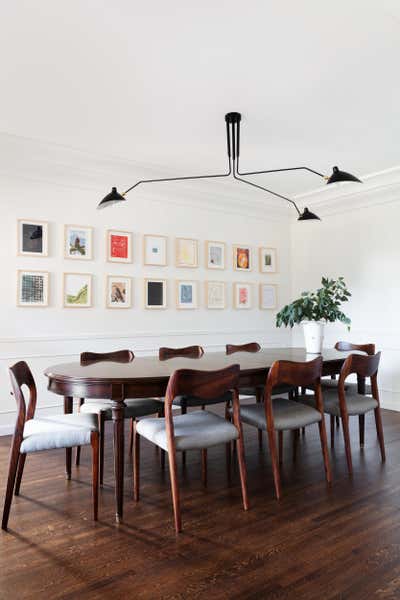  Minimalist Art Deco Family Home Dining Room. Doheny by Elana Zeligman Interiors.