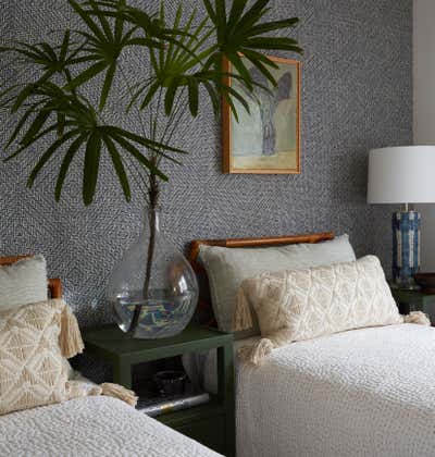 Tropical Vacation Home Bedroom. Bayside Court by KitchenLab | Rebekah Zaveloff Interiors.