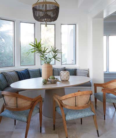  Beach Style Vacation Home Dining Room. Bayside Court by KitchenLab | Rebekah Zaveloff Interiors.
