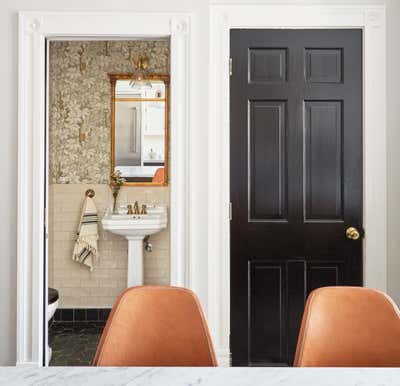  Craftsman Victorian Family Home Bathroom. Blackstone by KitchenLab | Rebekah Zaveloff Interiors.