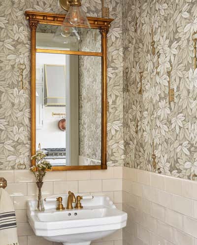  Craftsman Victorian Family Home Bathroom. Blackstone by KitchenLab | Rebekah Zaveloff Interiors.
