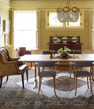  Arts and Crafts Craftsman Family Home Dining Room. Sunnyside by KitchenLab | Rebekah Zaveloff Interiors.