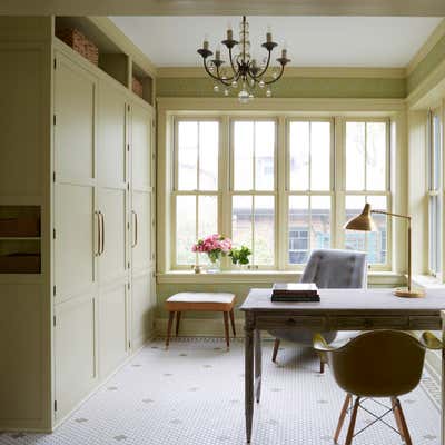  Arts and Crafts Craftsman Family Home Office and Study. Sunnyside by KitchenLab | Rebekah Zaveloff Interiors.