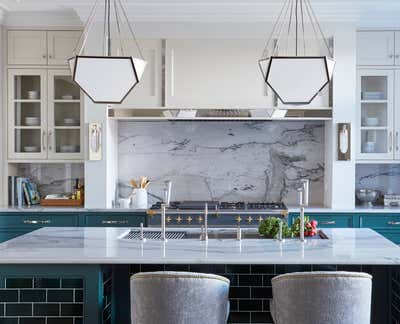  Art Deco Transitional Family Home Kitchen. Surf by KitchenLab | Rebekah Zaveloff Interiors.
